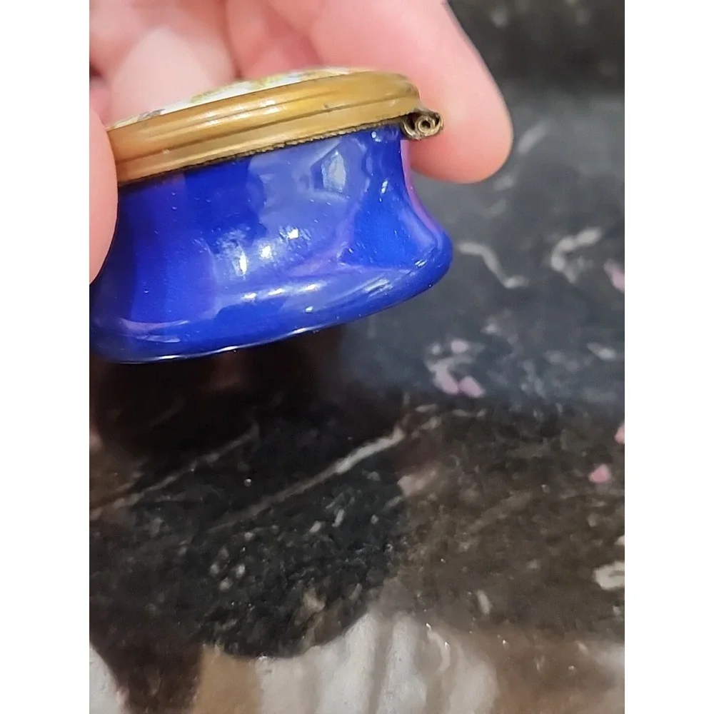 Bilston Enamel Trinket Box 